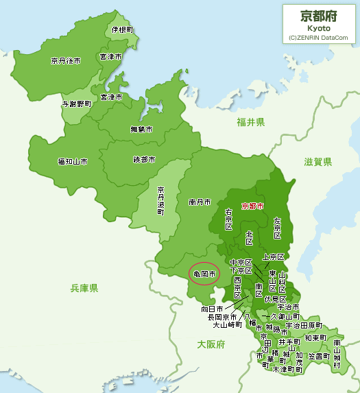京都府地図