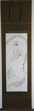 出口王仁三郎　掛軸　観音図２
